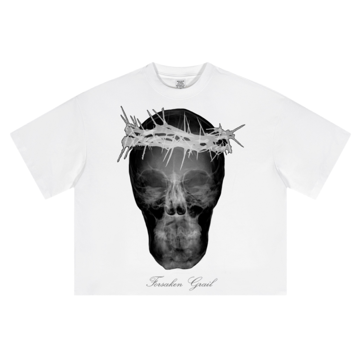 ‘Sacred X-Ray’ Unisex Short-Sleeved Oversized Cropped T-Shirt